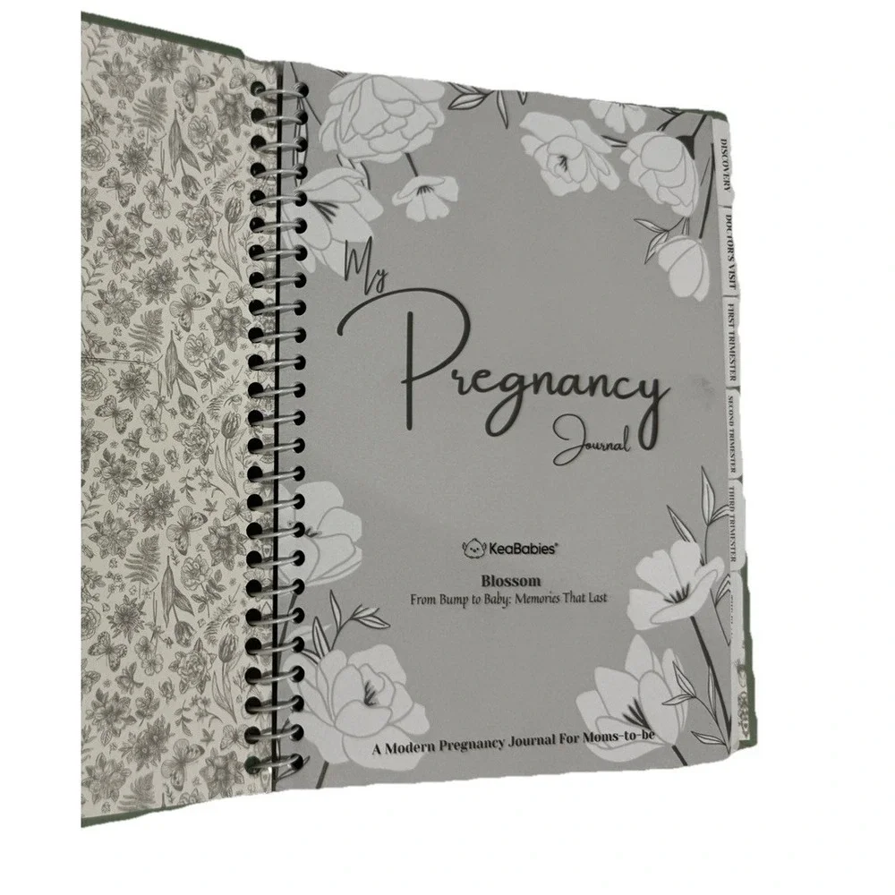KeaBabies‎ Blossom Pregnancy Journal Memory Book Baby Milestone Planner NWOB
